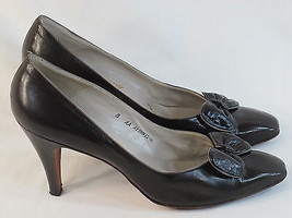 Bally of Switzerland Dark Brown Leather Classic Pumps Size 8 AA US Near ... - $66.21