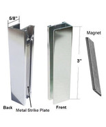 Gordon Glass® Shower Door U-Channel with Metal Strike Plate for 3/8&quot; and 5/ - $25.75
