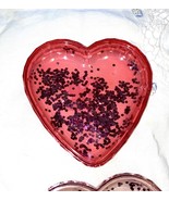 Plastic Candy Dishes New 2  Red and Pink  LOVE HEARTS VALENTINE&#39;S  DAY - $327.28 MXN