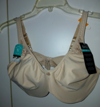 BALI MINIMIZER BEIGE BRA-NWT-$48-36DD-UNDERWIRE-COMFORT STRAPS-NICE - £10.83 GBP