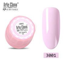Arte Clavo UV / LED Nail Gel Paint / Polish - Long Lasting - 5ml *LIGHT ... - $2.25