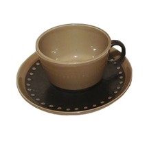 Mid Century MCM Vintage Franciscan Discovery Tahiti Cup &amp; Saucer Olive U... - £9.81 GBP