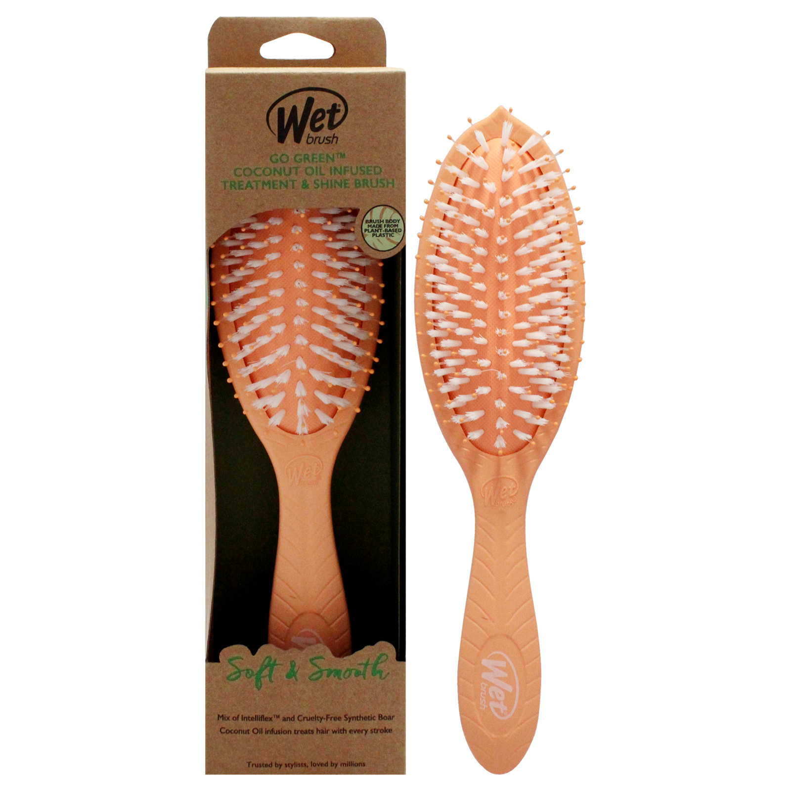 Go Green Oil Infused Shine Brush - Coconut Oil