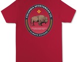 Columbia Men&#39;s Benjamin Bison Crewneck Graphic T-Shirt - Mountain Red-Me... - £14.45 GBP