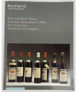 Bonhams 1793 Fine &amp; Rare Wines Auction Catalog 2006 San Francisco / Los ... - $27.69 CAD