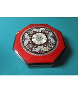 CHINESE LAQUER MOTHER OF PEARL 6 SIDES JEWERLY BOX WITH 4 FITTING DISHES... - $1,966.32 MXN