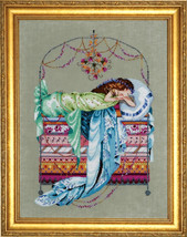 MD123 &quot;Sleeping Princess&quot; Mirabilia Design Cross Stitch Chart With Embel... - $49.49