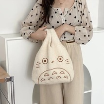 Mara&#39;s Dream Soft Plush Tote Bag Women  Embroidery Imitation Lamb Hair Corduroy  - £124.02 GBP