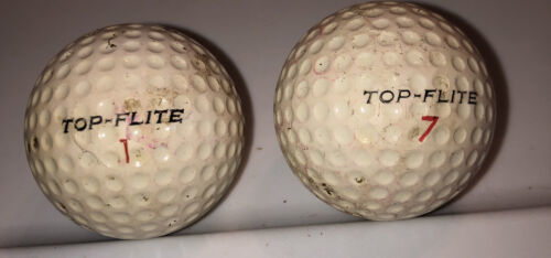 Vintage Spalding Top Flite #1 & #7 Golf Ball Set - $12.08