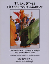 Folkwear American Tribal Style Dance Headdress Turban & Stage Makeup Booklet - $9.95