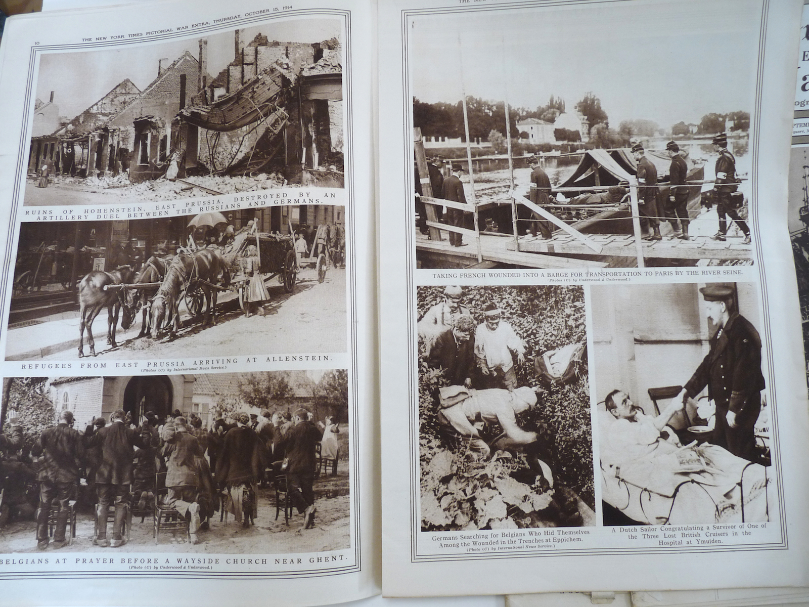 Boston Herald War Pictorial November 1914 WWI military newspaper Item image 2