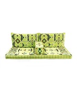 Green Sofa Only Cover Arabic Kilim Corner Set Cushion pillows Lounge Couch - £189.17 GBP