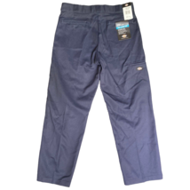 Dickies Pants Adult 34 Blue Relaxed Straight Twill Work Pants 34x32 NEW WP852DN - £22.10 GBP