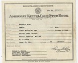 1945 American Kennel Club Stud Book Certificate &amp; Dog License Receipts B... - $17.82