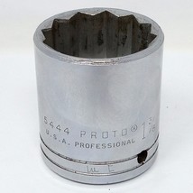 Vintage Proto 1-3/8&quot; 12 Point 1/2&quot; Drive Standard Depth Made in USA Hand... - £10.18 GBP