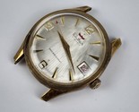 Men’s Vintage Waltham 17j Swiss Watch Manual Wind Date Red Indicator Arr... - £77.39 GBP