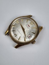 Men’s Vintage Waltham 17j Swiss Watch Manual Wind Date Red Indicator Arr... - £79.02 GBP