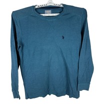 U.S. Polo Assn. Men&#39;s X-Large Teal Long Sleeve Crew Neck Shirt Cotton/Po... - $14.00