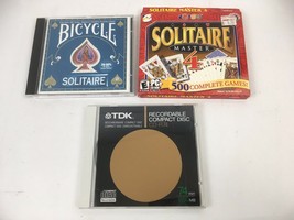 Bicycle Solitaire/Solitaire Master 4/Monopoly CD-ROM Games classic Old Windows - £10.27 GBP