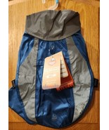 Arcadia Trail High Visibility Dog Raincoat NEW Medium Teal &amp; Grey Girth ... - $23.02 CAD