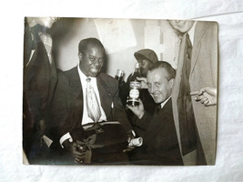 Louis Armstrong – Hot Club of France Paris –Original Photos– Rare Poster 1944 - £216.12 GBP