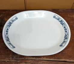 VTG Corelle Corning Old Town Blue Onion 12 1/4&quot; x 10&quot; Oval Serving Platt... - $11.64