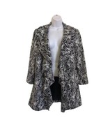 Calvin Klein snake print ruffle flutter coat Women’s Size  14 - $48.37 CAD