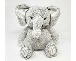 14&quot; TARGET CLOUD B GREY ELEPHANT STRIPED EARS STUFFED ANIMAL PLUSH TOY L... - $56.05