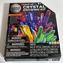 Science Squad Light Up Crystal Growing Kit  Age 8-12 STEM Developmental Learning - £19.77 GBP