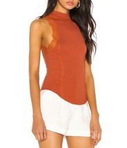 FREE PEOPLE We The Free Donne Top In Pizzo Dale Marrone Taglia XS OB980491 - $31.25
