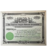 Antique The American Niagara Railroad Corporation Stock Certificate Unis... - $950.67 MXN