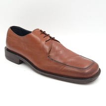 Bacco Bucci Men Square Moc Toe Derby Oxfords Size US 10 Brown Leather - £14.70 GBP