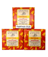 Crabtree &amp; Evelyn Oatmeal Bar Soap Triple Milled 10.5oz (3x3.5oz) 3pc Set - $15.82