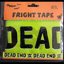 Gothic Skull-DEAD END-Fright Caution Tape-Halloween Party Decoration Prop-30ft-G - £2.35 GBP