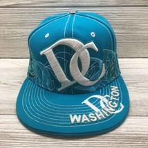 Washington DC City Hunter Hat Size Large Turquoise/White Embroidered Nic... - $14.75