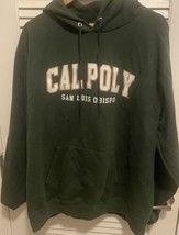 Vintage Champion Cal Poly San Luis Obispo Sweatshirt Hoodie Mens XL Green - £36.72 GBP