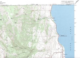 Garden City Quadrangle Utah-Idaho 1986 USGS Topo Map 7.5 Minute Topographic - £18.80 GBP