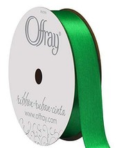 Wide Single Face Satin Ribbon Emerald Green - £9.27 GBP