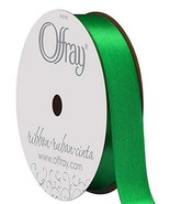 Wide Single Face Satin Ribbon Emerald Green - £9.34 GBP