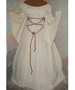 NEW RENAISSANCE FANTASY IVORY CREAM CHEMISE PUFF SHOULDER &amp; LONG SLEEVE ... - $109.41 CAD