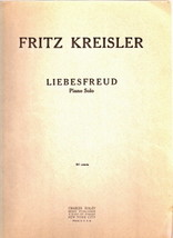 Liebesfreud Fritz Kreisler Piano Solo - £18.38 GBP