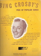 Bing Crosby&#39;s Pick of Popular Songs - £11.72 GBP