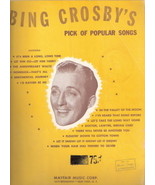 Bing Crosby&#39;s Pick of Popular Songs - £11.80 GBP