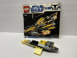 LEGO Star Wars: Anakin&#39;s Jedi Starfighter 7669 Incomplete Pieces + Instructions - $11.88