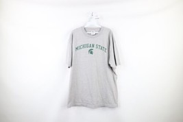 Vtg Mens XL Distressed Block Letter Spell Out Michigan State University T-Shirt - £23.15 GBP