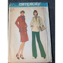 Simplicity Misses Dress Shirt Pants Sewing Pattern sz 14 7219 - uncut - £8.52 GBP