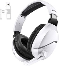 Wireless Gaming Headset with Noise Canceling Microphone Compatible With PS5, PC, - £22.52 GBP