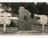 Markers at Summit of Berthoud Pass Real Photo Postcard Highway 40 Colorado  - $9.90