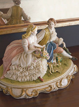 Italian Porcelain Principe Figurine Open Air Date Hand Painted New  - £1,759.05 GBP