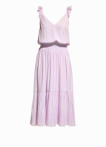 NWT Ramy Brook Chloe Smocked Midi in Pale Lavender Blouson Dress XS $465 - £109.00 GBP